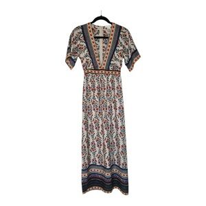 URBAN Romantics Multicolor Bohemian Maxi Dress Size S